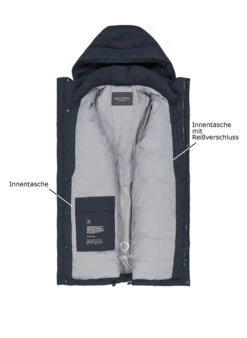 Marc O'Polo, Parka, Mikrofaser Wasserabweisend, Navy -Herrenausstatter Geschaft 451955 norm3