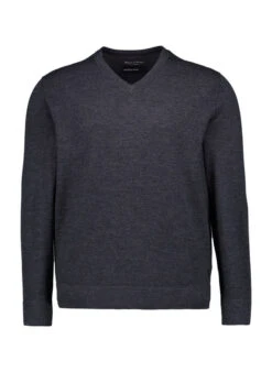 Marc O'Polo, Pullover, Wolle, Dark Grey Melange