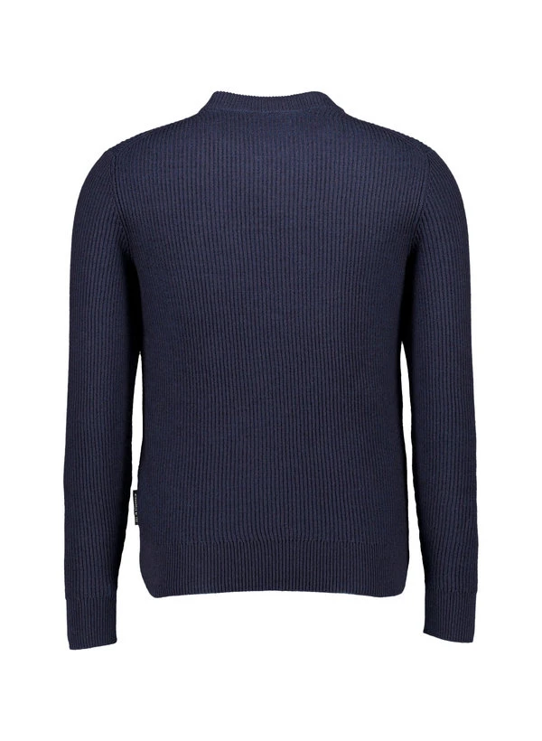 Marc O'Polo, Pullover, Baumwolle-Wolle, Navy Meliert 5 Marc O'Polo, Pullover, Baumwolle-Wolle, Navy Meliert – Bild 3