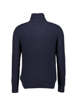 Marc O'Polo, Toyer, Baumwolle-Wolle, Navy Meliert -Herrenausstatter Geschaft 451971 norm2