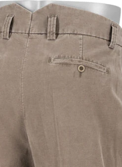 Alberto, Bundfaltenhose Ted, Wide Fit, Baumwoll-Stretch, Cropped, Braun Meliert 15 Alberto, Bundfaltenhose Ted, Wide Fit, Baumwoll-Stretch, Cropped, Braun Meliert -Herrenausstatter Geschaft 452086 norm6