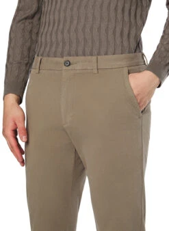 BOSS Black, Chino Kaiton, Slim Fit, Baumwolle, Khaki 9 BOSS Black, Chino Kaiton, Slim Fit, Baumwolle, Khaki -Herrenausstatter Geschaft 452088 norm3