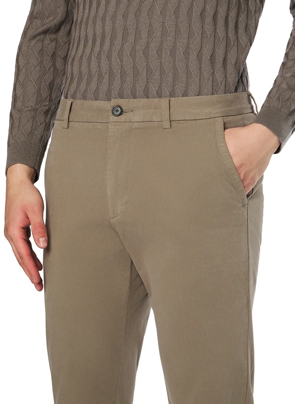 BOSS Black, Chino Kaiton, Slim Fit, Baumwolle, Khaki 6 BOSS Black, Chino Kaiton, Slim Fit, Baumwolle, Khaki – Bild 4