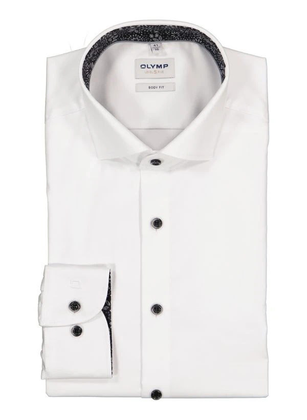 OLYMP, Hemd, Body Fit, Baumwoll-Stretch, Weiß 3 OLYMP, Hemd, Body Fit, Baumwoll-Stretch, Weiß