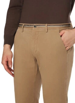 Mason's, Chino Torino, Slim Fit, Baumwolle, Beige -Herrenausstatter Geschaft 452162 norm3