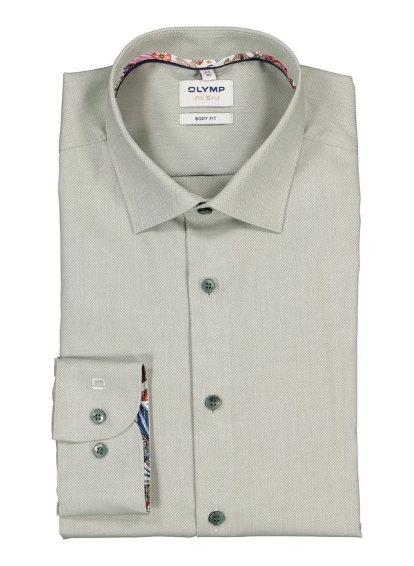 OLYMP, Hemd, Body Fit, Baumwoll-Stretch, Extra Langer Arm, Kitt 3 OLYMP, Hemd, Body Fit, Baumwoll-Stretch, Extra Langer Arm, Kitt