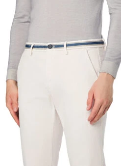 Mason's, Chino Torino, Slim Fit, Baumwolle, Ecru 9 Mason's, Chino Torino, Slim Fit, Baumwolle, Ecru -Herrenausstatter Geschaft 452169 norm3