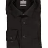 OLYMP, Hemd, Comfort Fit, Baumwolle, Schwarz -Herrenausstatter Geschaft 452200 norm