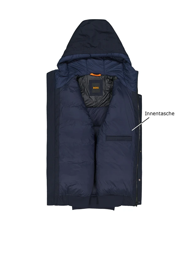 BOSS Orange, Blouson Osis, Mikrofaser Wattiert, Dunkelblau 5 BOSS Orange, Blouson Osis, Mikrofaser Wattiert, Dunkelblau – Bild 3