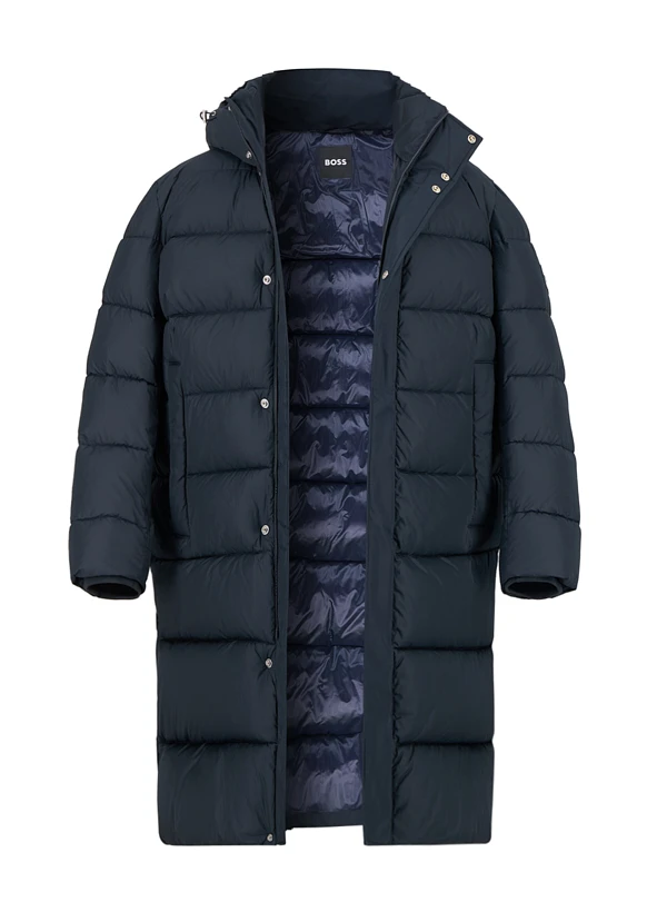 BOSS Black, Steppparka Cenuto, Mikrofaser Wasserebweisend, Dunkelblau 3 BOSS Black, Steppparka Cenuto, Mikrofaser Wasserebweisend, Dunkelblau