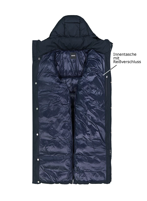 BOSS Black, Steppparka Cenuto, Mikrofaser Wasserebweisend, Dunkelblau 5 BOSS Black, Steppparka Cenuto, Mikrofaser Wasserebweisend, Dunkelblau – Bild 3