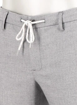 Alberto, Hose Jump, Slim Fit, Mikrofaser-Stretch, Grau -Herrenausstatter Geschaft 452287 norm4