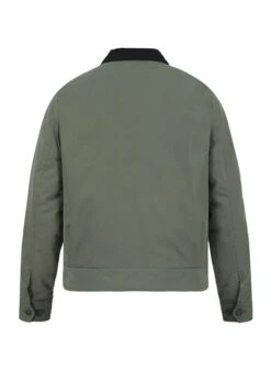 Fred Perry, Jacke, Baumwolle Wattiert, Militärgrün -Herrenausstatter Geschaft 452314 norm2