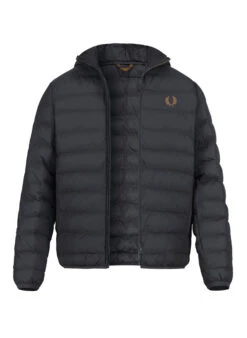 Fred Perry, Steppjacke, Nylon Wasserabweisend, Black