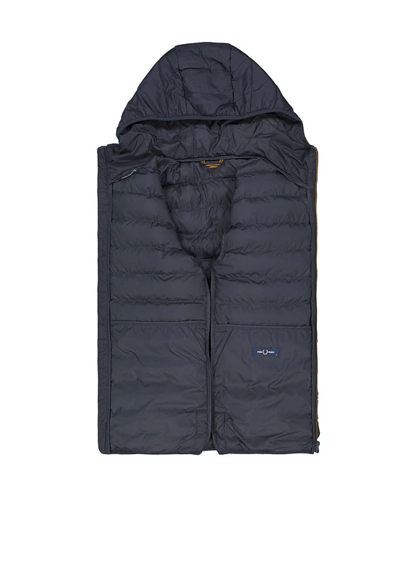 Fred Perry, Steppjacke, Nylon Wasserabweisend, Navy 5 Fred Perry, Steppjacke, Nylon Wasserabweisend, Navy – Bild 3