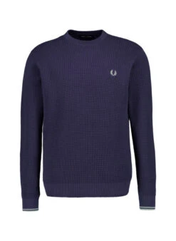 Fred Perry, Pullover, Baumwolle, Navy