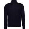 MAERZ Muenchen, Rollkragenpullover, Merinowolle, Navy 2 MAERZ Muenchen, Rollkragenpullover, Merinowolle, Navy -Herrenausstatter Geschaft 452327 norm