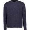 MAERZ Muenchen, Pullover, Merinowolle Extrafein, Navy Meliert 1 MAERZ Muenchen, Pullover, Merinowolle Extrafein, Navy Meliert -Herrenausstatter Geschaft 452329 norm
