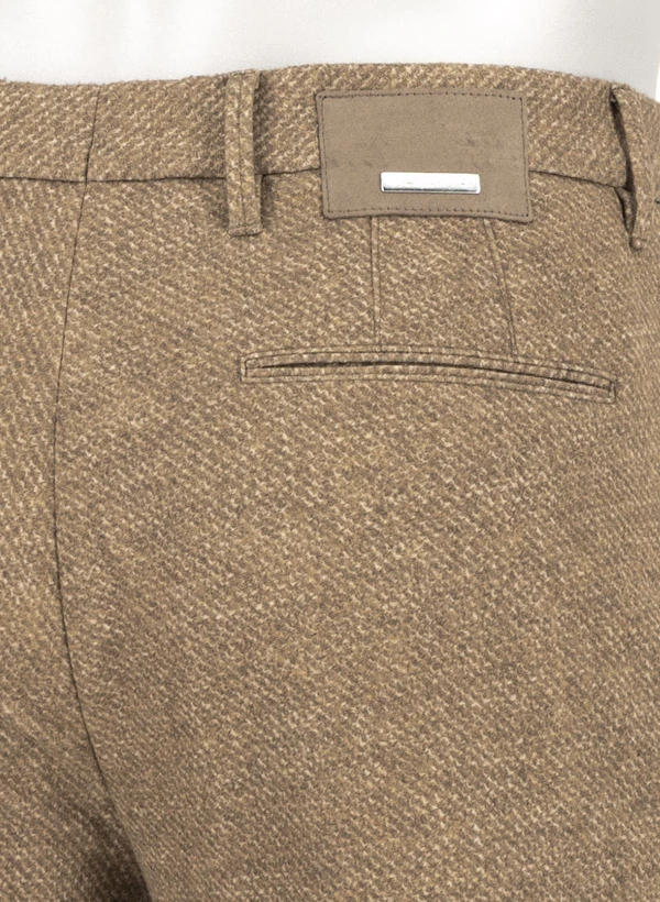 Alberto, Hose Rob, Slim Fit, Jersey, Braun-beige-ocker Gemustert 9 Alberto, Hose Rob, Slim Fit, Jersey, Braun-beige-ocker Gemustert – Bild 7