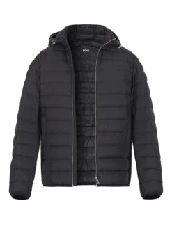 BOSS Black, Daunenjacke Dimeo, Mikrofaser Wasserabweisend, Schwarz