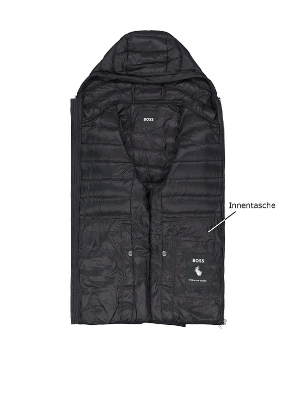 BOSS Black, Daunenjacke Dimeo, Mikrofaser Wasserabweisend, Schwarz 5 BOSS Black, Daunenjacke Dimeo, Mikrofaser Wasserabweisend, Schwarz – Bild 3