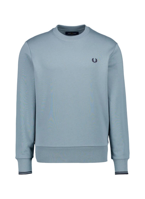 Fred Perry, Sweatshirt, Baumwolle, Blaugrau 3 Fred Perry, Sweatshirt, Baumwolle, Blaugrau