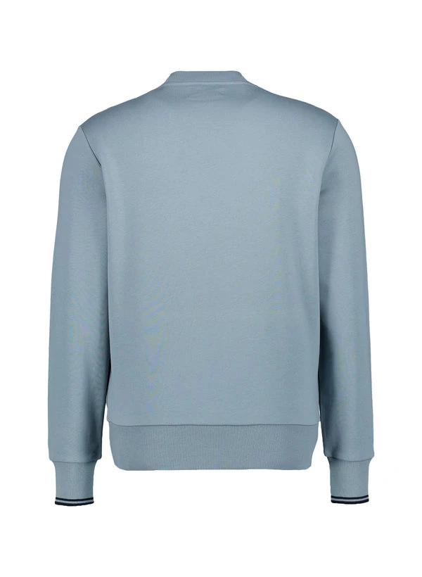 Fred Perry, Sweatshirt, Baumwolle, Blaugrau 5 Fred Perry, Sweatshirt, Baumwolle, Blaugrau – Bild 3