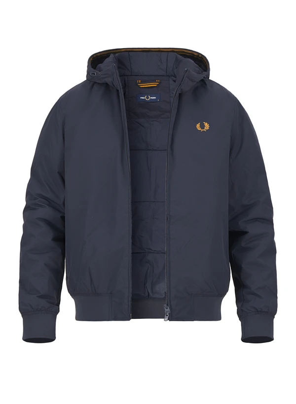 Fred Perry, Jacke, Nylon Wasserabweisend, Navy 3 Fred Perry, Jacke, Nylon Wasserabweisend, Navy