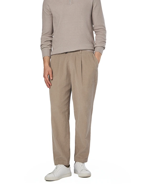 MAERZ Muenchen, Bundfaltenhose, Cord, Dunkelbeige 3 MAERZ Muenchen, Bundfaltenhose, Cord, Dunkelbeige