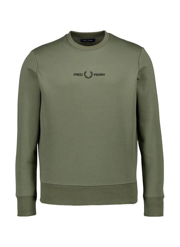 Fred Perry, Sweatshirt, Baumwolle, Grün 3 Fred Perry, Sweatshirt, Baumwolle, Grün