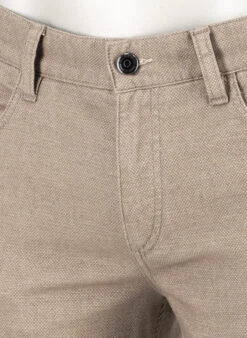 Alberto, Hose Pipe, Regular Fit, Baumwoll-Stretch, Braun Meliert -Herrenausstatter Geschaft 452559 norm4