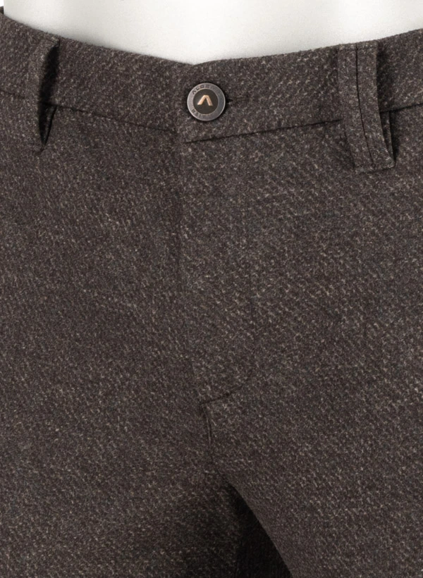 Alberto, Hose Rob, Slim Fit, Jersey, Mokka-salbei-beige Gemustert 7 Alberto, Hose Rob, Slim Fit, Jersey, Mokka-salbei-beige Gemustert – Bild 5