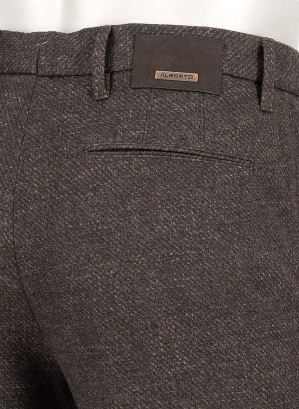 Alberto, Hose Rob, Slim Fit, Jersey, Mokka-salbei-beige Gemustert 9 Alberto, Hose Rob, Slim Fit, Jersey, Mokka-salbei-beige Gemustert – Bild 7