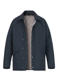 LODENFREY, Steppjacke J.Porto, Mikrofaser, Navy