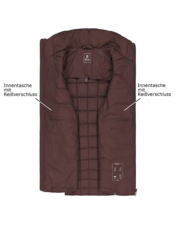BOGGI MILANO, Daunenweste, Mikrofaser Wasserabweisend, Dunkelbraun 5 BOGGI MILANO, Daunenweste, Mikrofaser Wasserabweisend, Dunkelbraun – Bild 3
