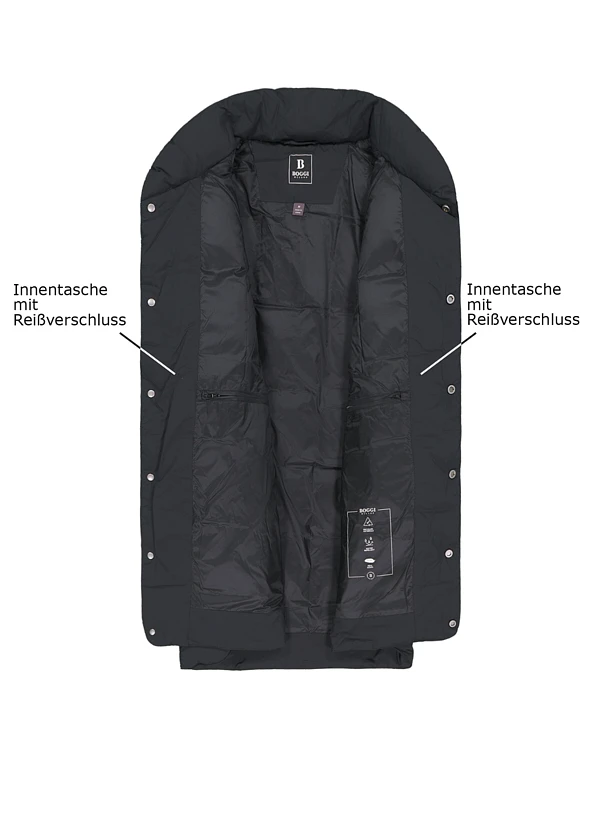 BOGGI MILANO, Daunenweste, Mikrofaser Wasserabweisend, Schwarz 5 BOGGI MILANO, Daunenweste, Mikrofaser Wasserabweisend, Schwarz – Bild 3