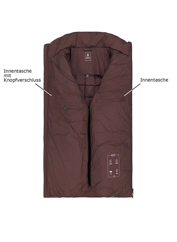 BOGGI MILANO, Daunenjacke, Mikrofaser Wasserabweisend, Dunkelbraun 5 BOGGI MILANO, Daunenjacke, Mikrofaser Wasserabweisend, Dunkelbraun – Bild 3